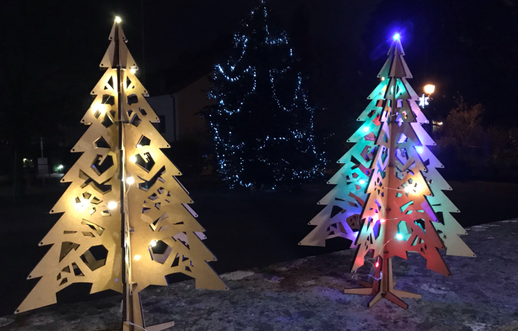 Atelier création d’un sapin de noël en bois